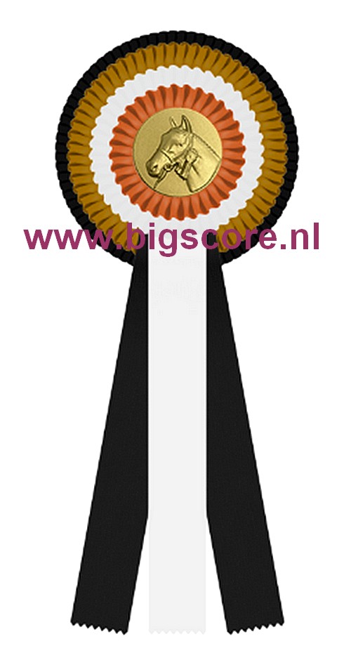 R 04 Multi 4-Ringsrozet Ø 15,5 L: 39,5 cm Blanco met optie Full-Colour logo Ø 50 mm